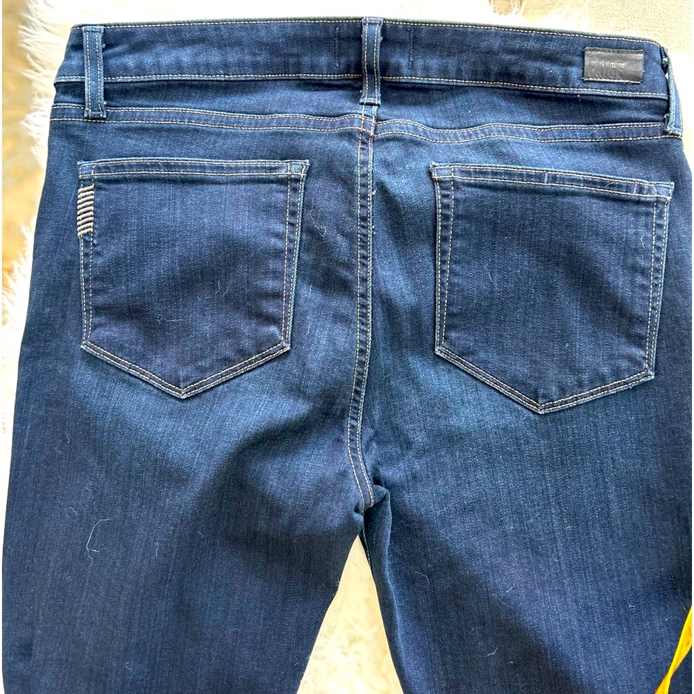 Women’s Paige dark denim jeans. EUC